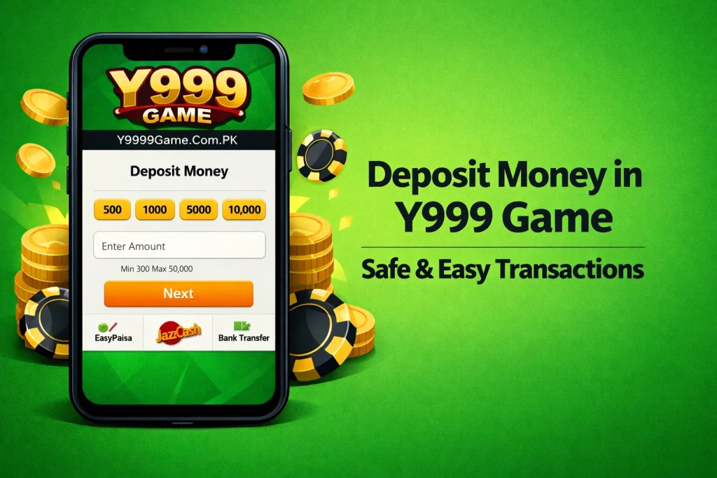 Deposit Money in Y999 Game