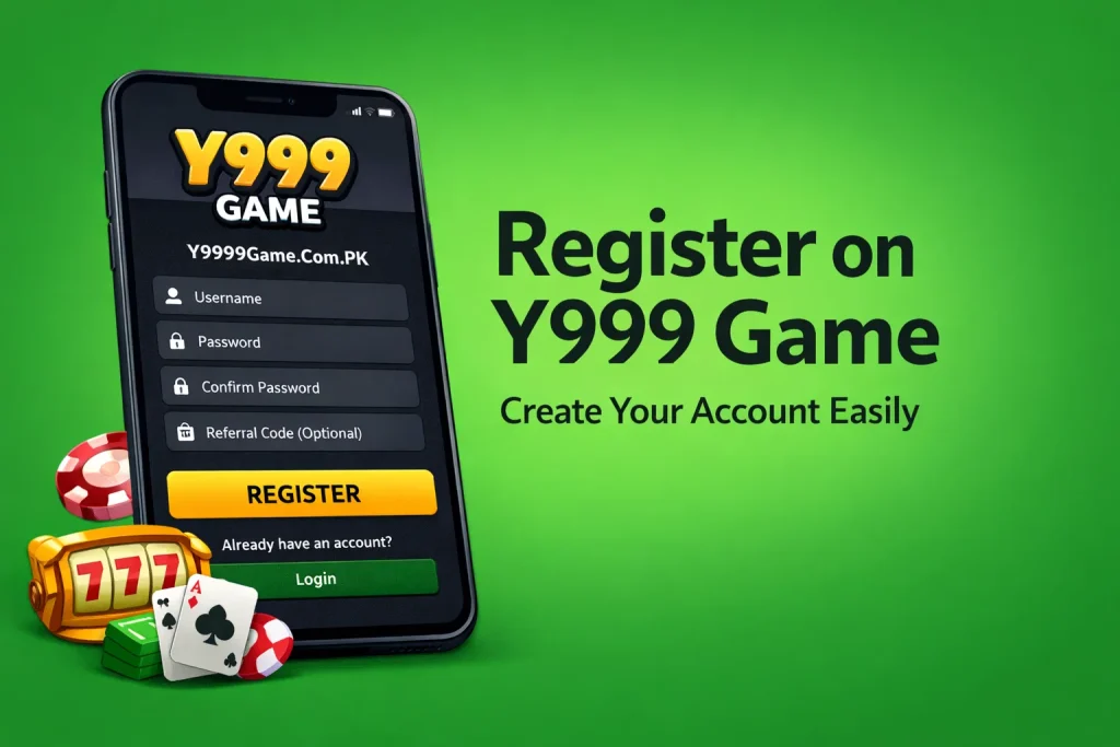 Register on Y999 Game