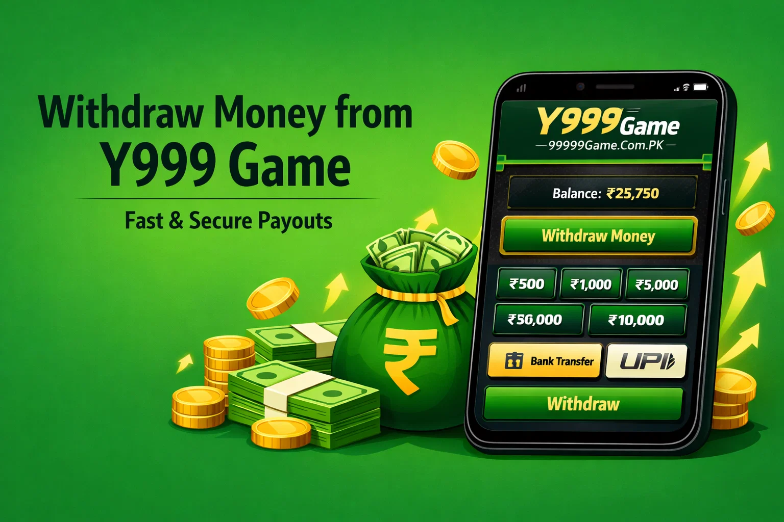 Withdraw Money from Y999 Game